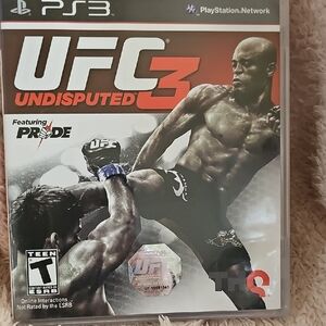 G011. HQ UFC Undisputed 3 for PS3 - Black and Red